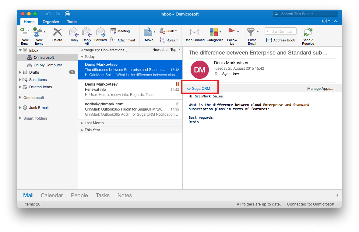 microsoft outlook 2016 sync issues